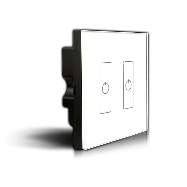 DALI Touch Panel, 2 Chanel control, Scene, Group, Unicast, Broadcast mode. Output signal: DALI, IP20. EDA2  LTECH Touch Panel